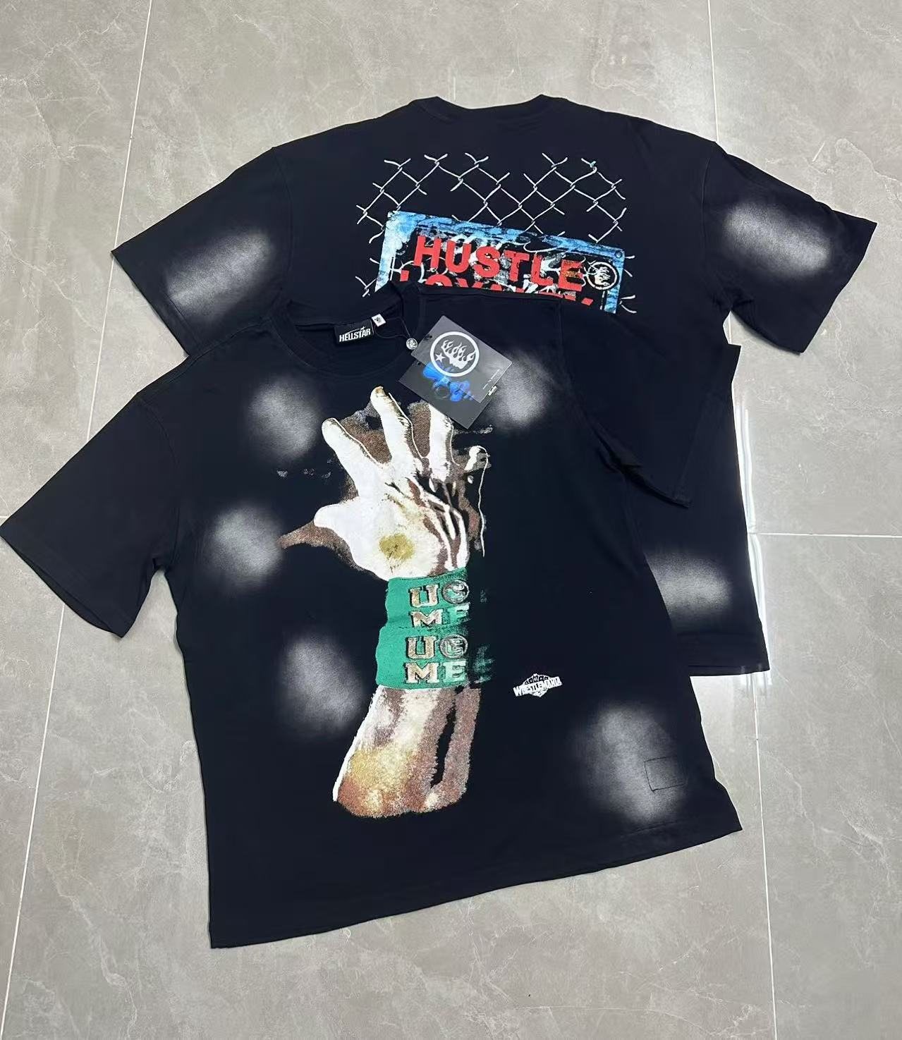 Hellstar Hustle Loyalty Respect Graphic T-Shirt — context