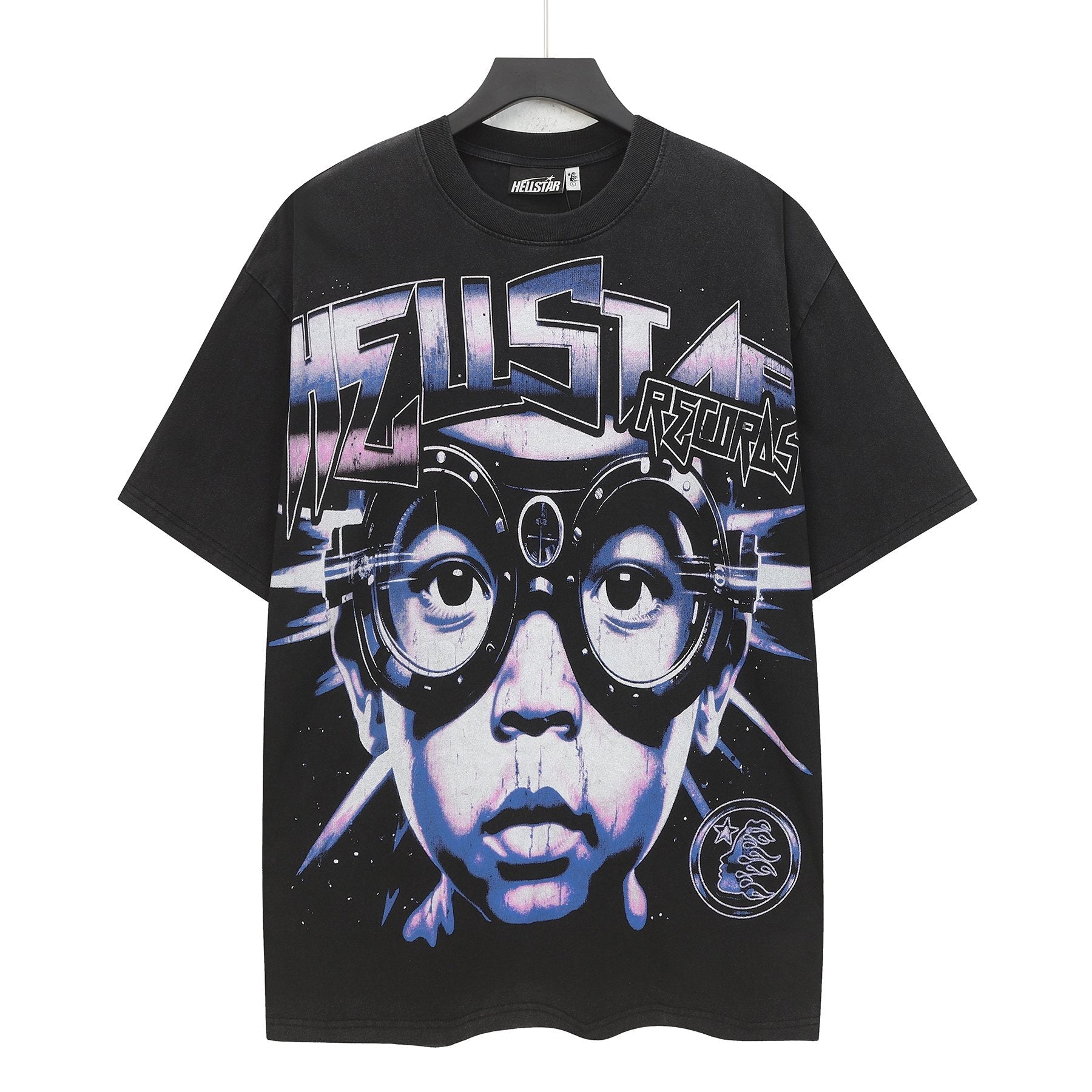 Hellstar Records Portrait Graphic T-Shirt — front
