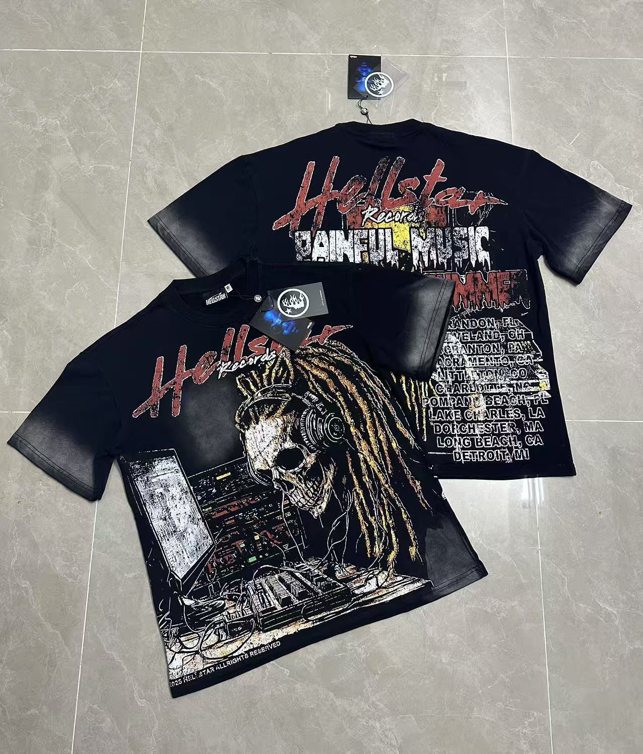 Hellstar Pain Kill Music World Tour Graphic T-Shirt — context