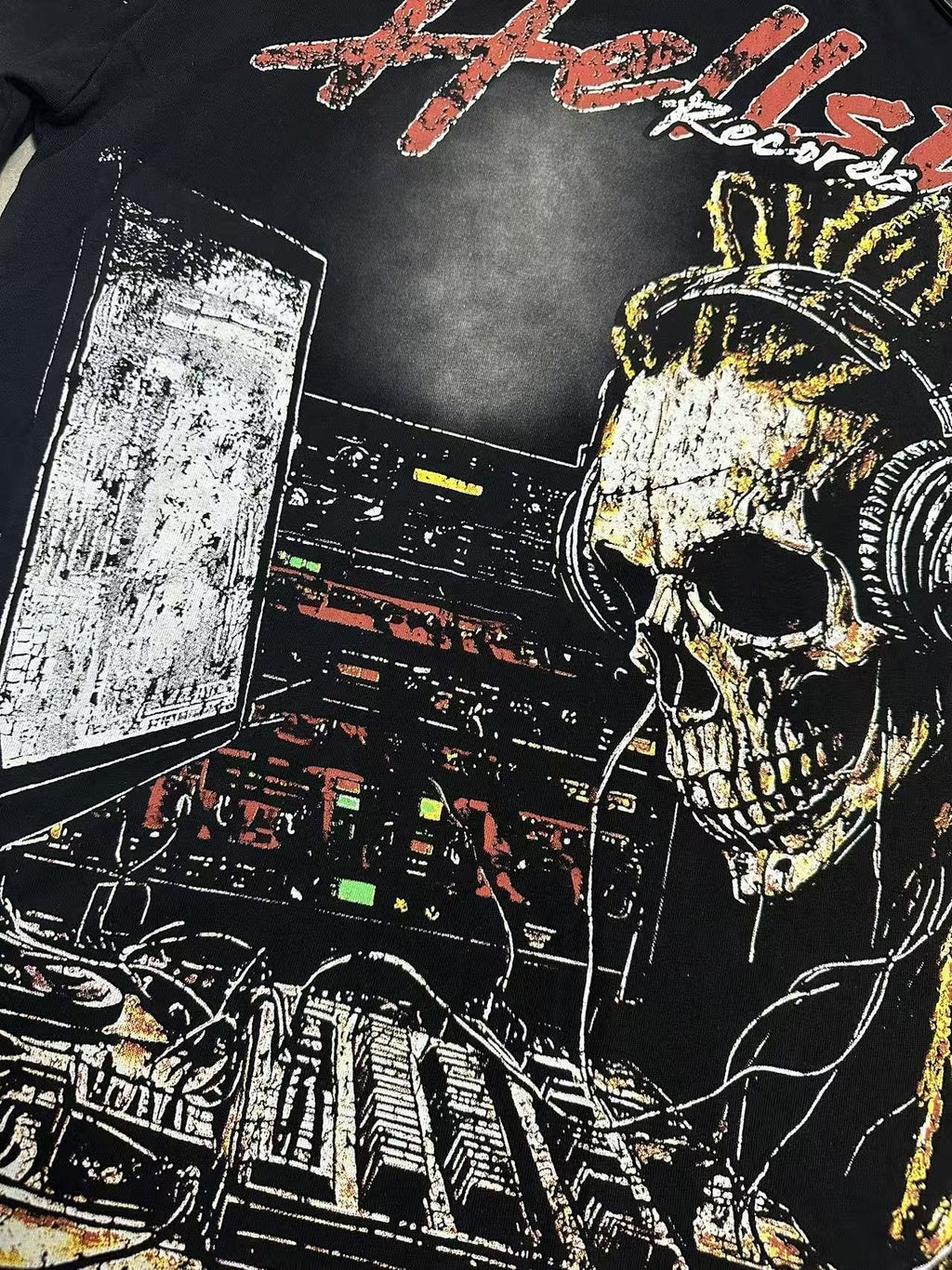 Hellstar Pain Kill Music World Tour Graphic T-Shirt — detail