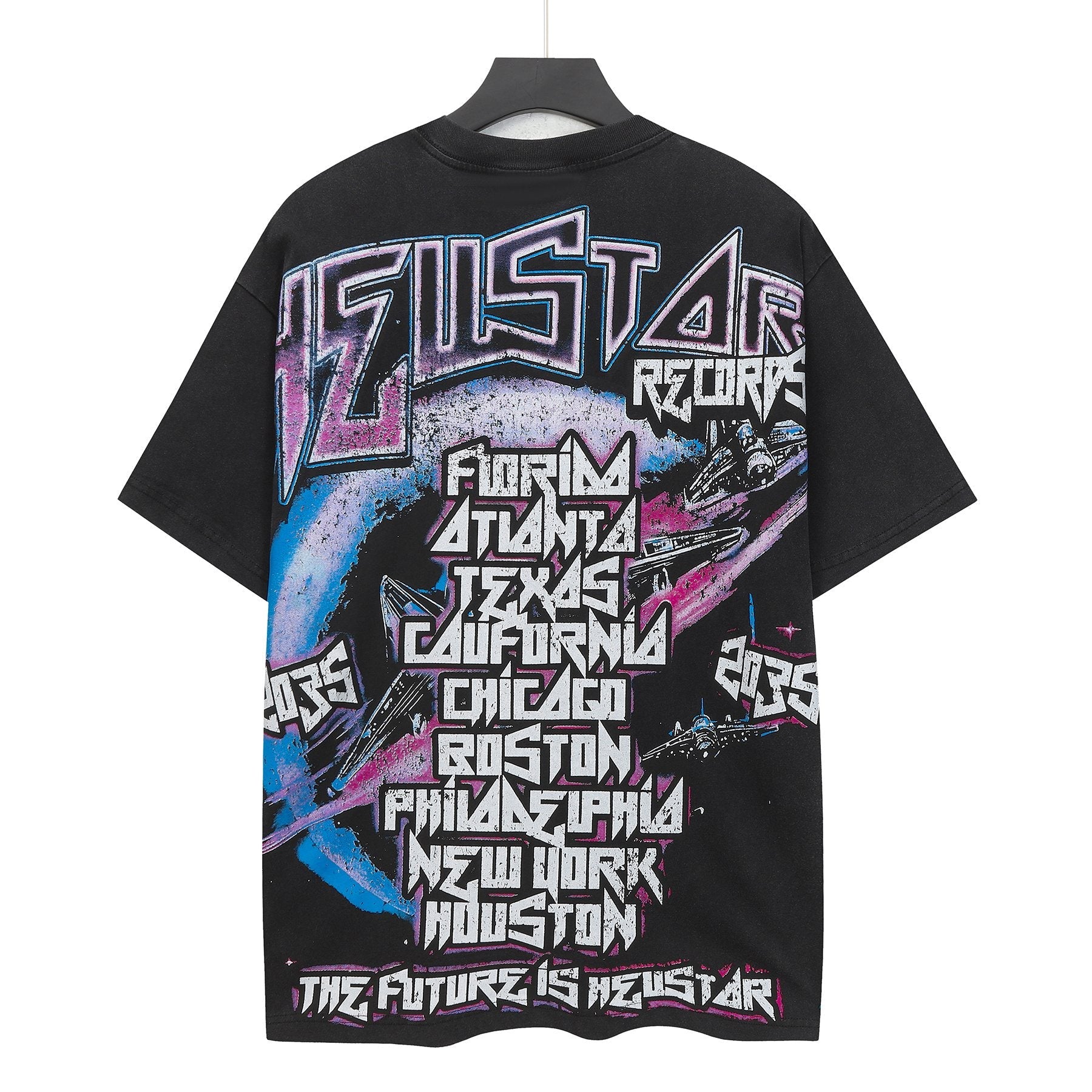 Hellstar Futuristic Face Graphic T-Shirt — back