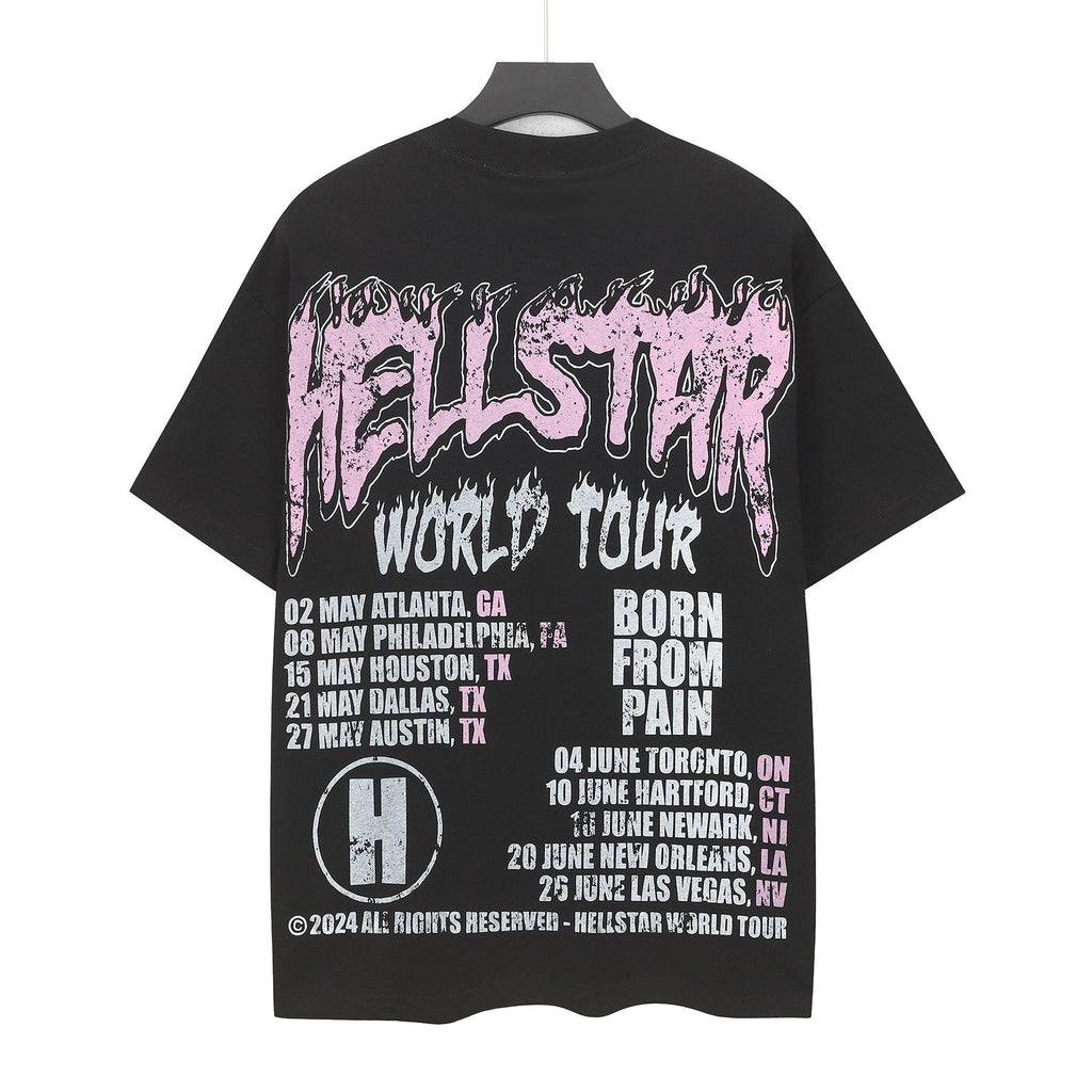 Hellstar Born From Pain World Tour Graphic T-Shirt — back