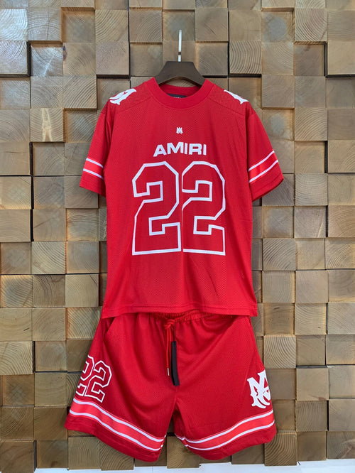 AMIRI 22 Number Jersey Short-Sleeve Set — hero