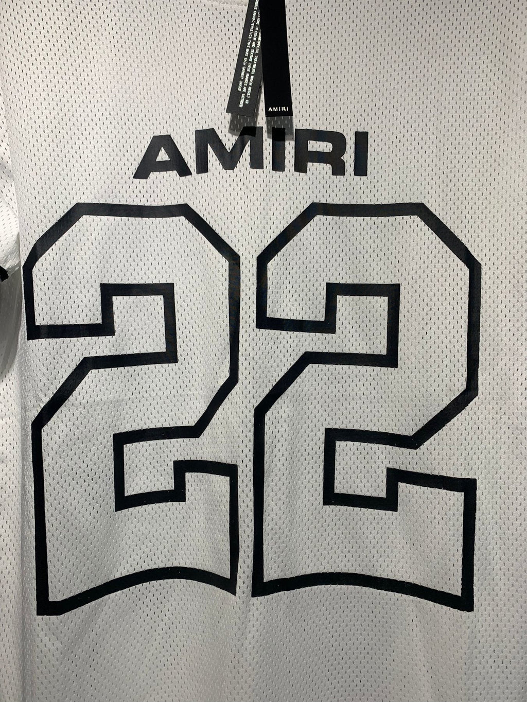 AMIRI 22 Number Jersey Short-Sleeve Set — fabric_closeup