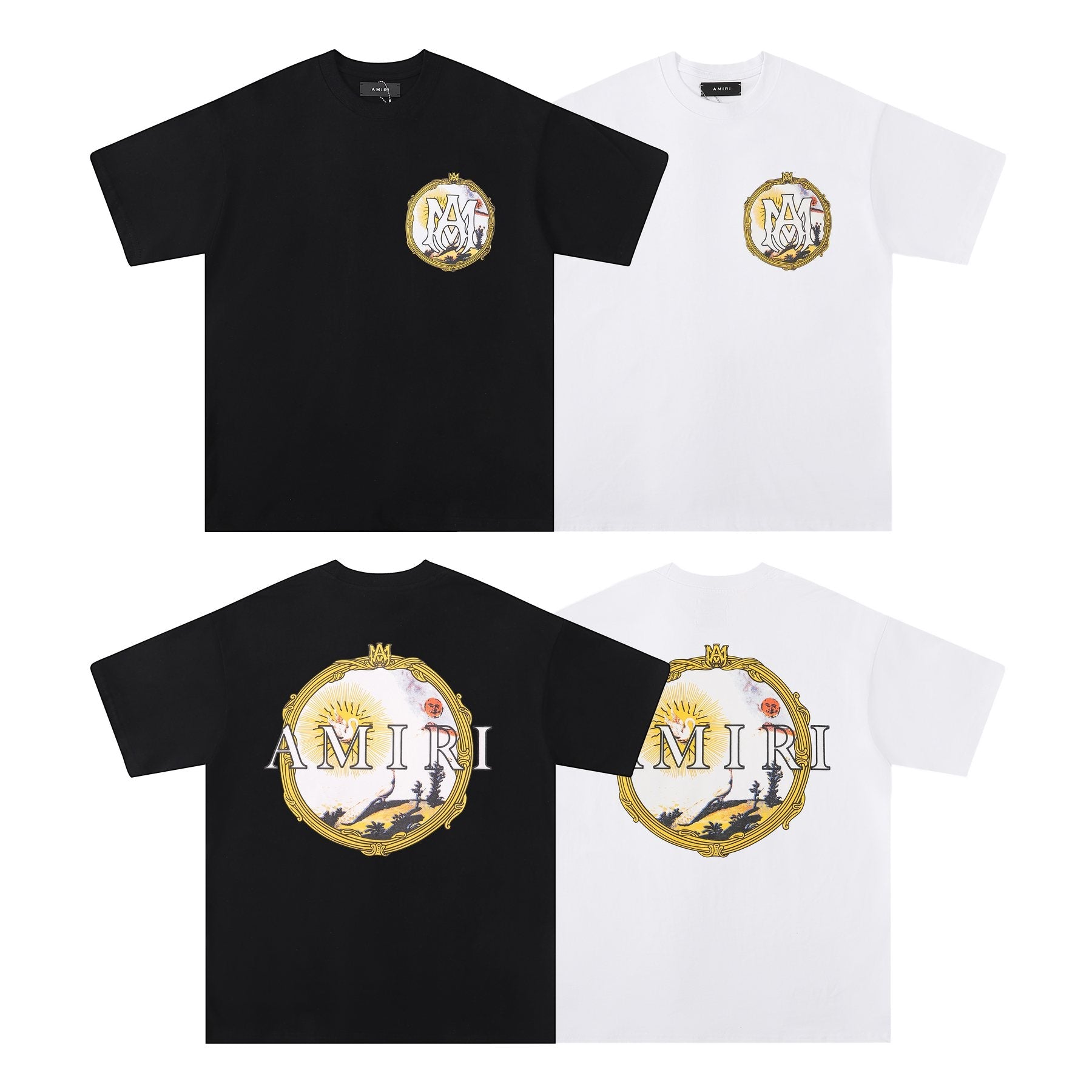 AMIRI Circular Back Graphic Short-Sleeve T-Shirt — comparison