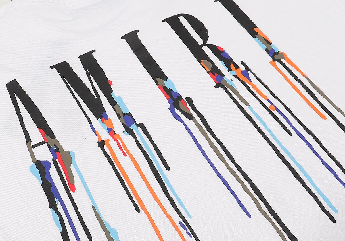 AMIRI Paint-Drip Graphic T-Shirt — detail