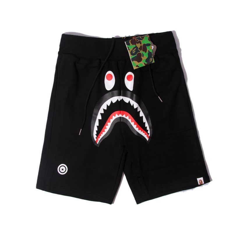 BAPE Shark Graphic Black Shorts — hero