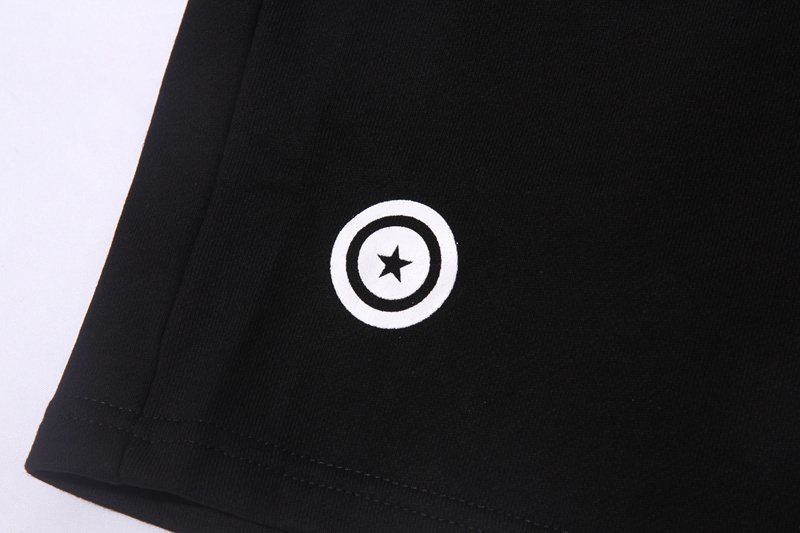 BAPE Shark Graphic Black Shorts — detail