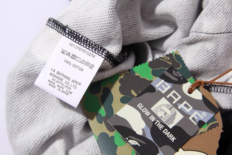 BAPE Shark Camo Graphic Shorts — neck_label