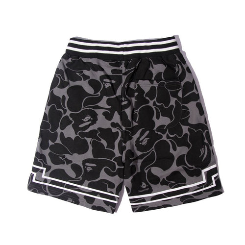 BAPE Black Camo Graphic Panel Shorts — back