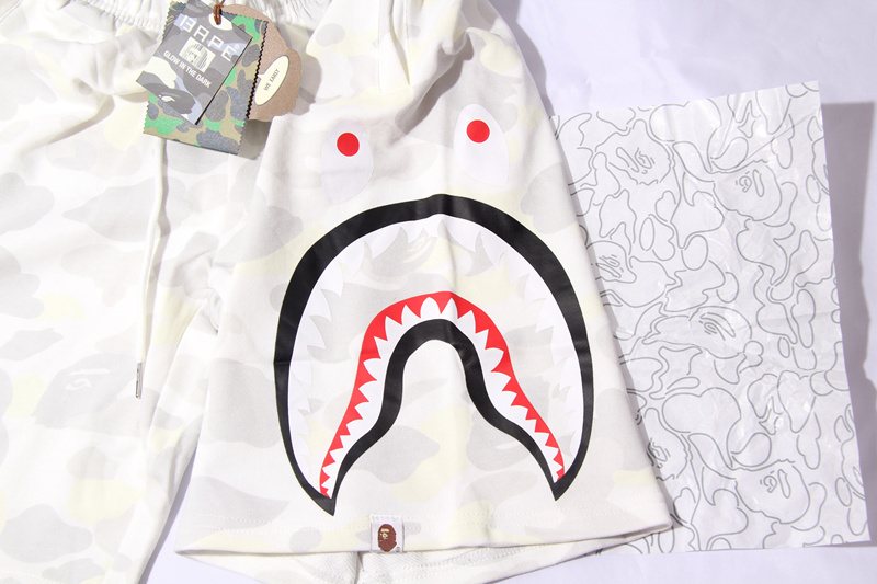 BAPE Shark Camo Glow-in-the-Dark Shorts — front