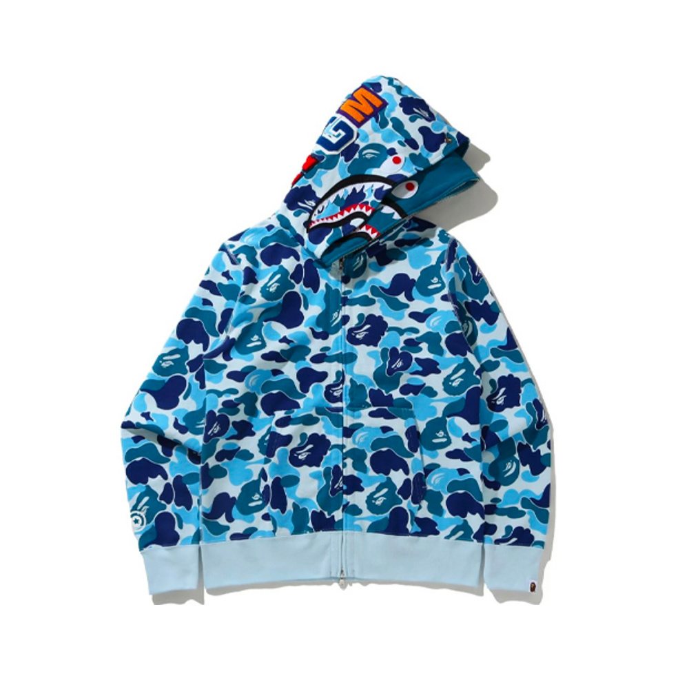 BAPE WGM Shark Camo Full-Zip Hoodie — hero