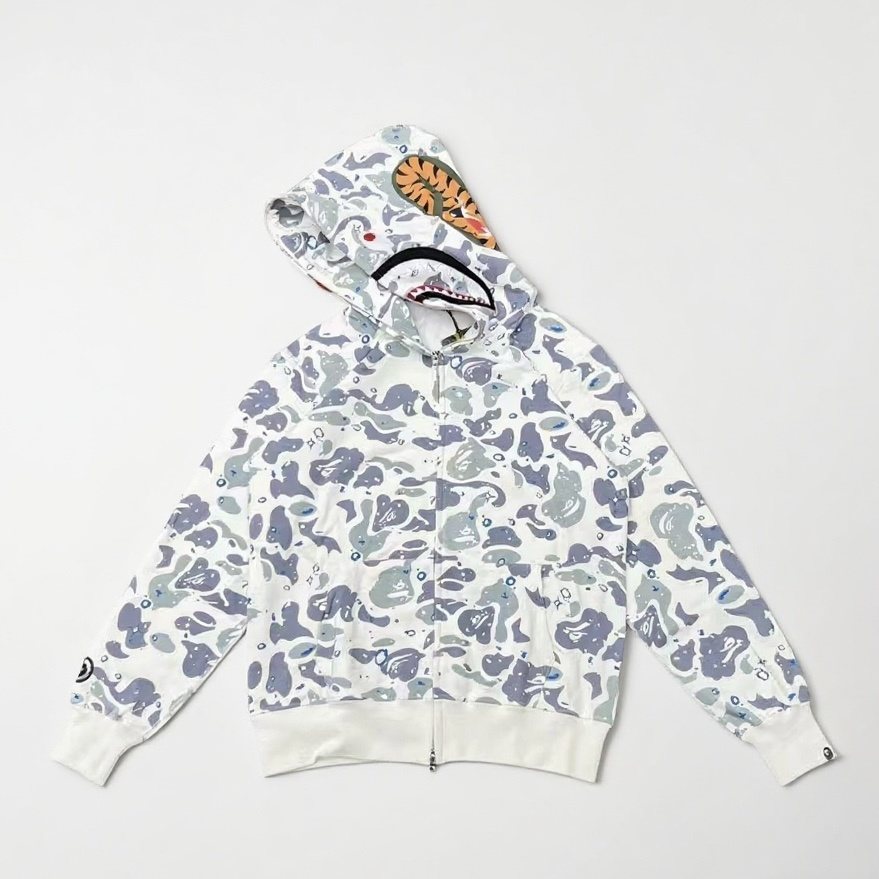 BAPE Shark Camo Zip-Up Hoodie — hero