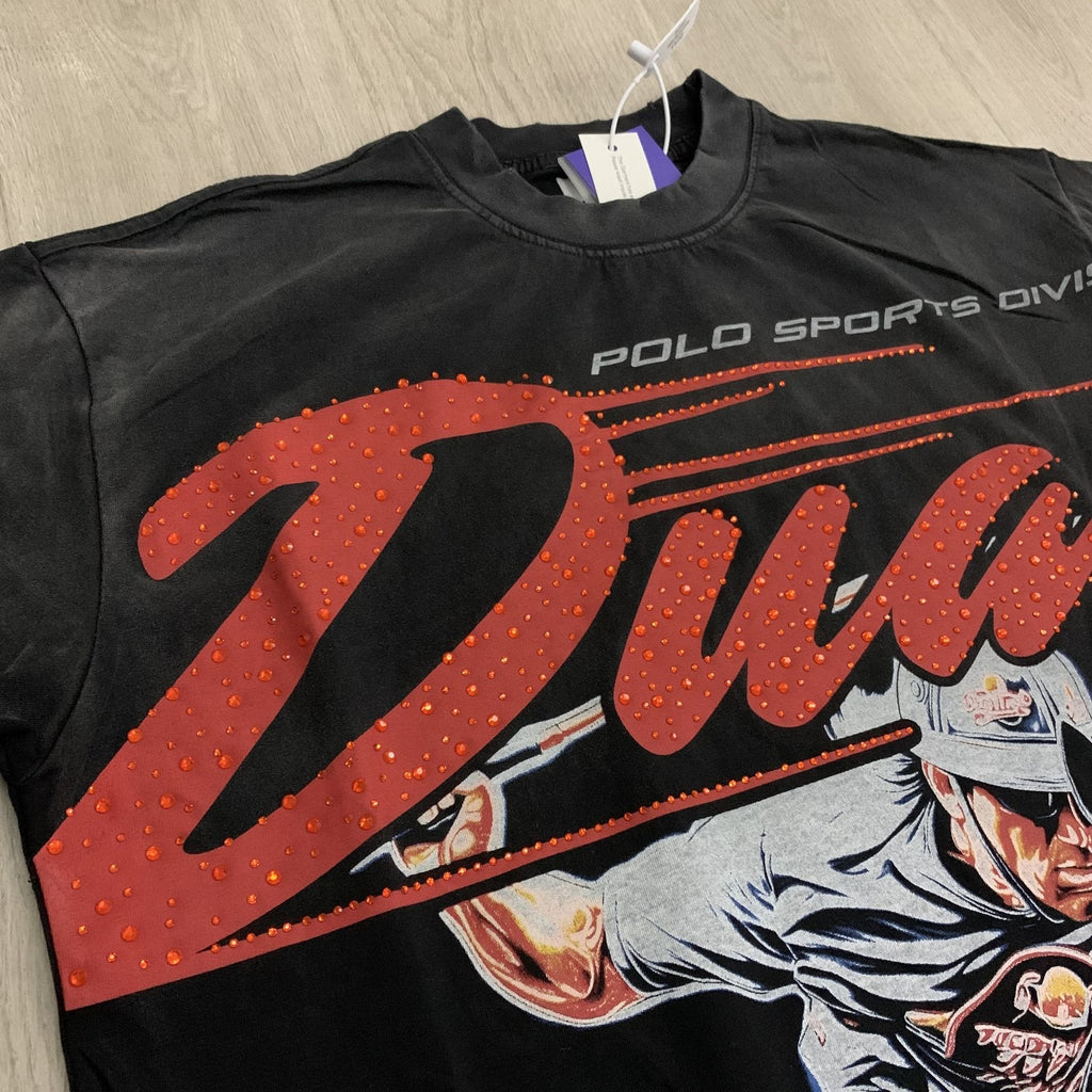 DUAA Horse Rider Graphic Washed T-Shirt — detail