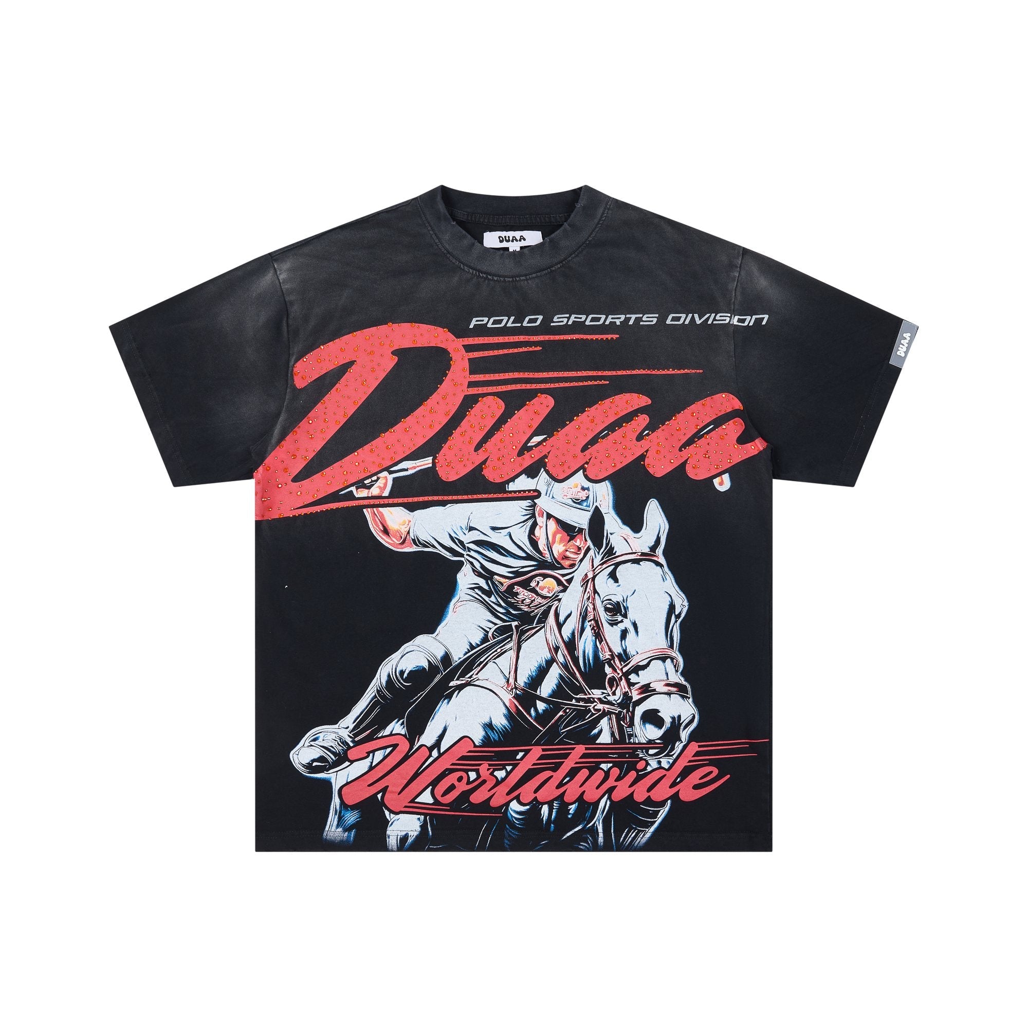 DUAA Horse Rider Graphic Washed T-Shirt — hero
