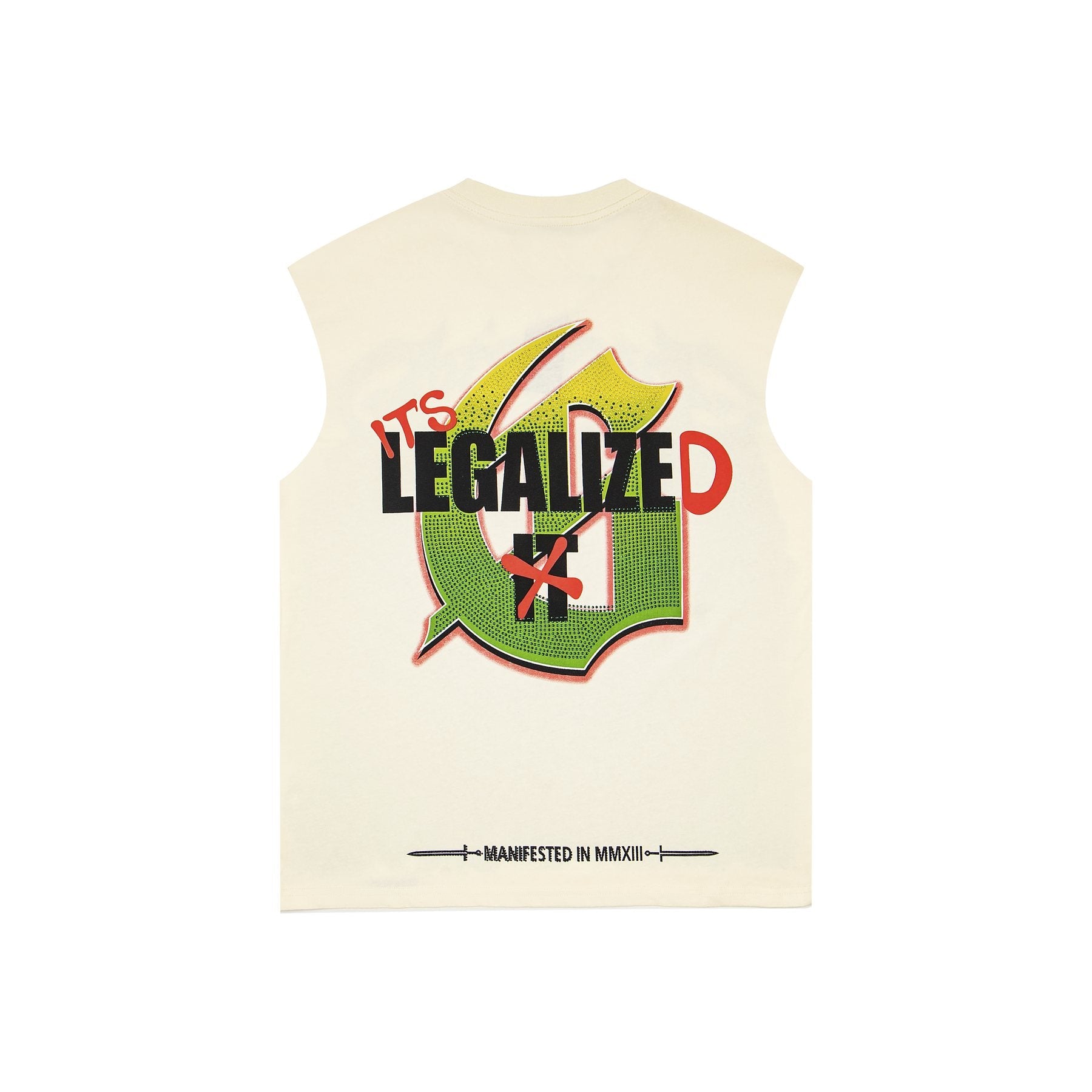 Godspeed Legalized Panther Graphic Sleeveless T-Shirt — back