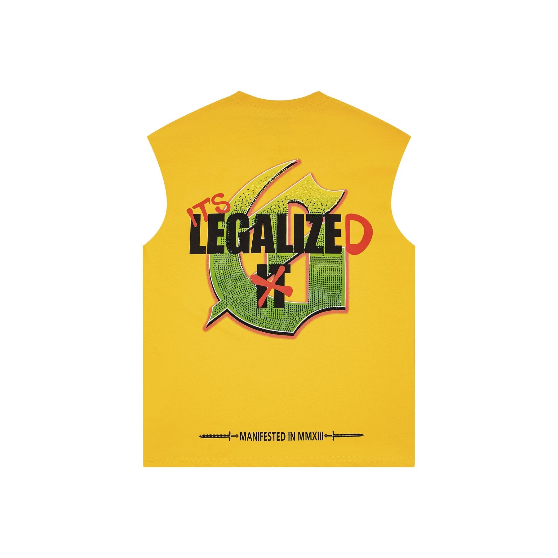 Godspeed Legalized Panther Graphic Sleeveless T-Shirt — back