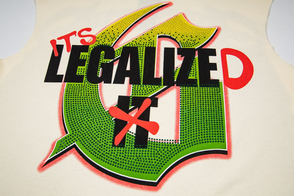Godspeed Legalized Panther Graphic Sleeveless T-Shirt — detail