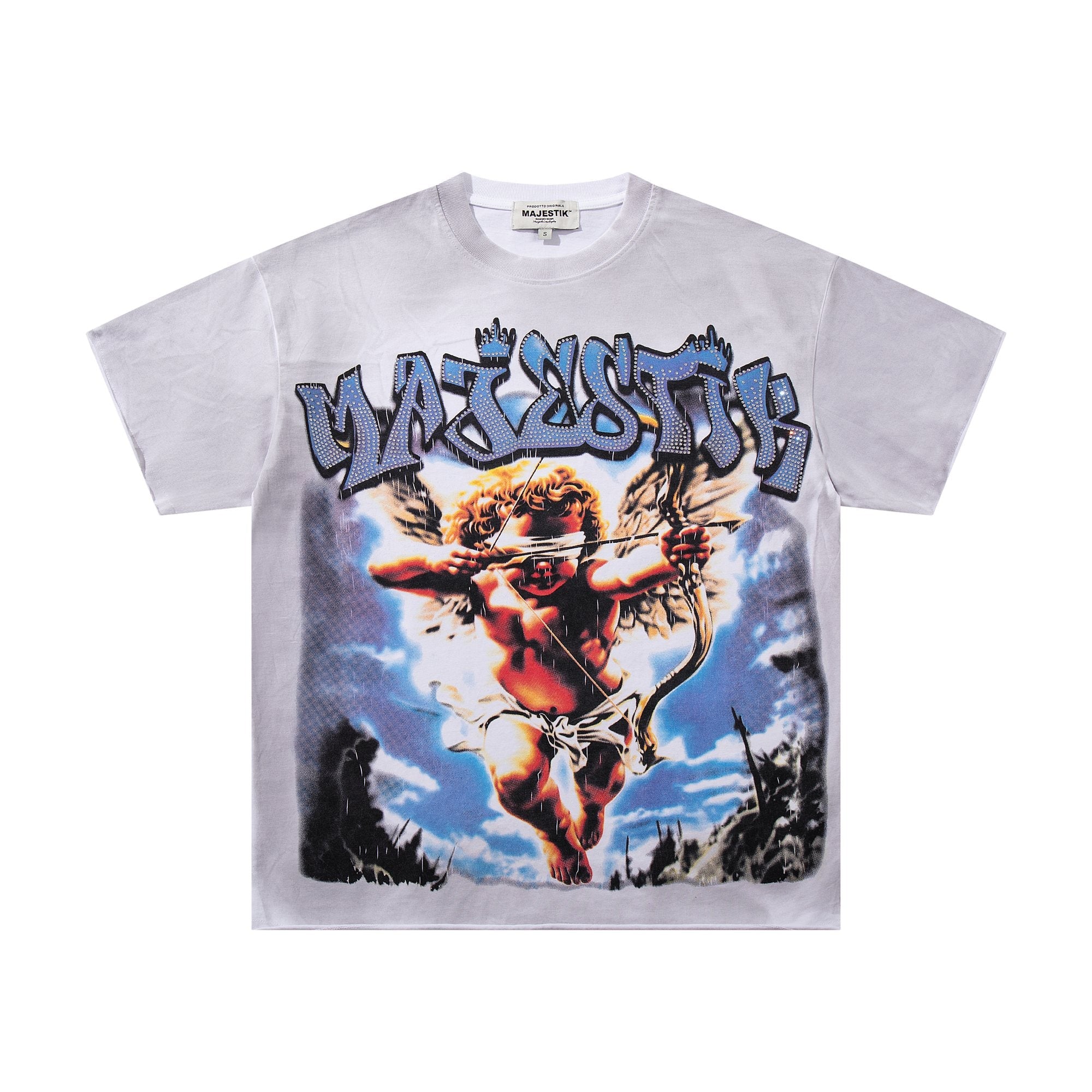 MAJESTIK Cherub Graphic Short-Sleeve T-Shirt — hero