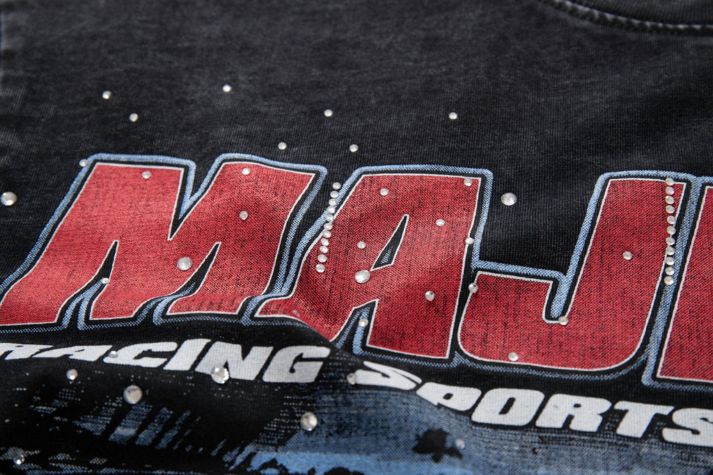 MAJESTIK Racing Graphic T-Shirt — detail