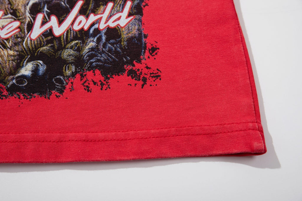 MAJESTIK Western Horse Graphic T-Shirt — detail