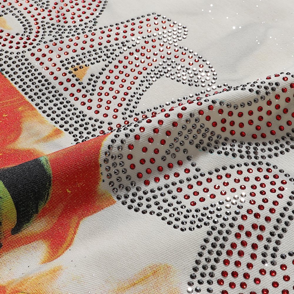 BKYS Revival Burnt Rhinestone Graphic T-Shirt — detail