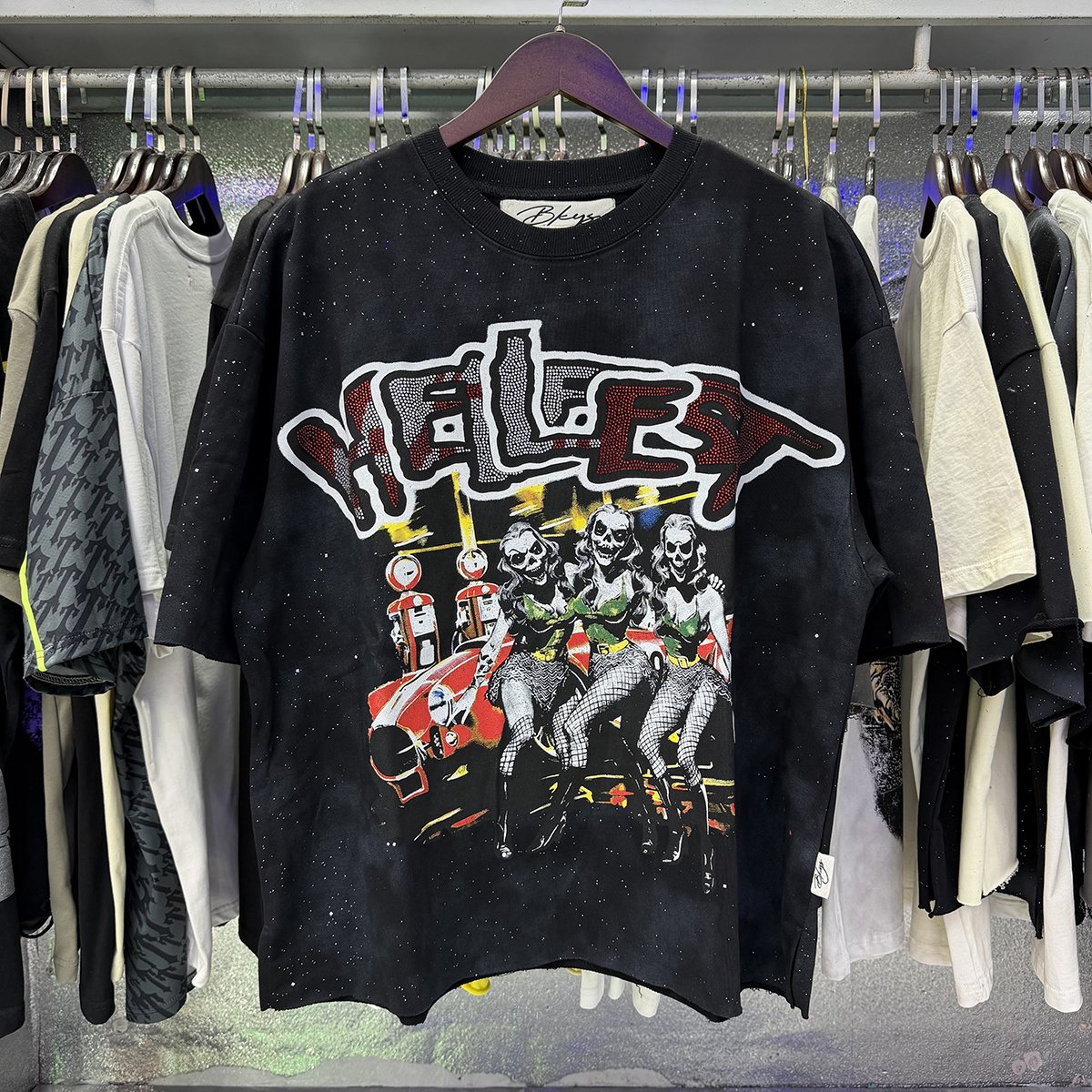 BKYS Revival Hellfest Speckle Graphic T-Shirt — context