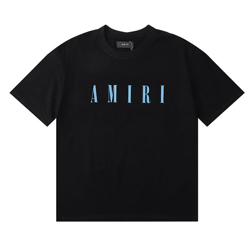 AMIRI Blue Wordmark Short-Sleeve T-Shirt — hero