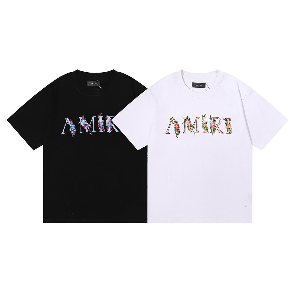 AMIRI Floral Butterfly Graphic Short-Sleeve T-Shirt — comparison
