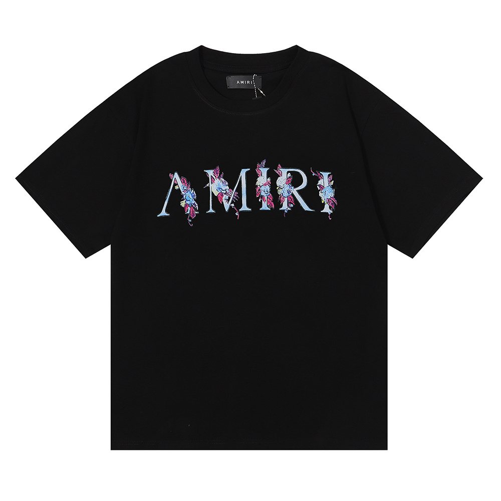 AMIRI Floral Butterfly Graphic Short-Sleeve T-Shirt — hero