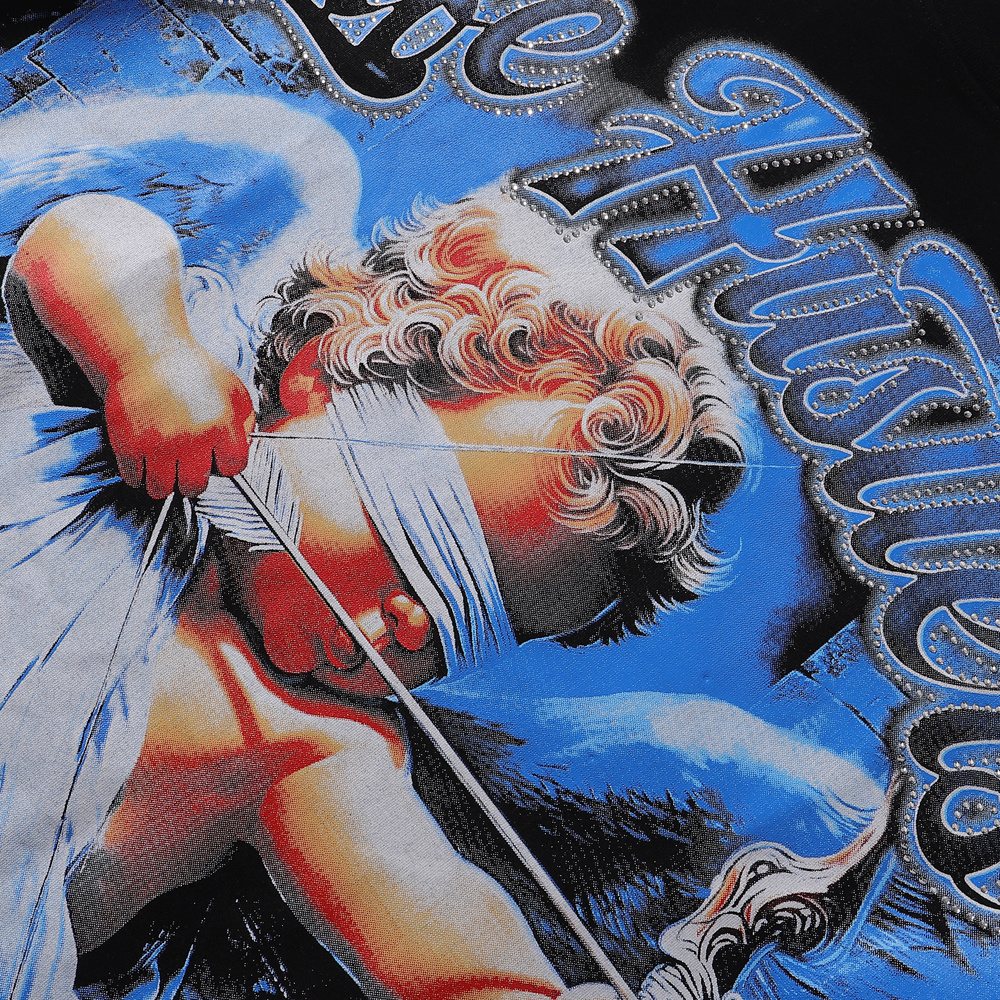 Life Hustlere Masked Angel Archer Graphic T-Shirt — detail