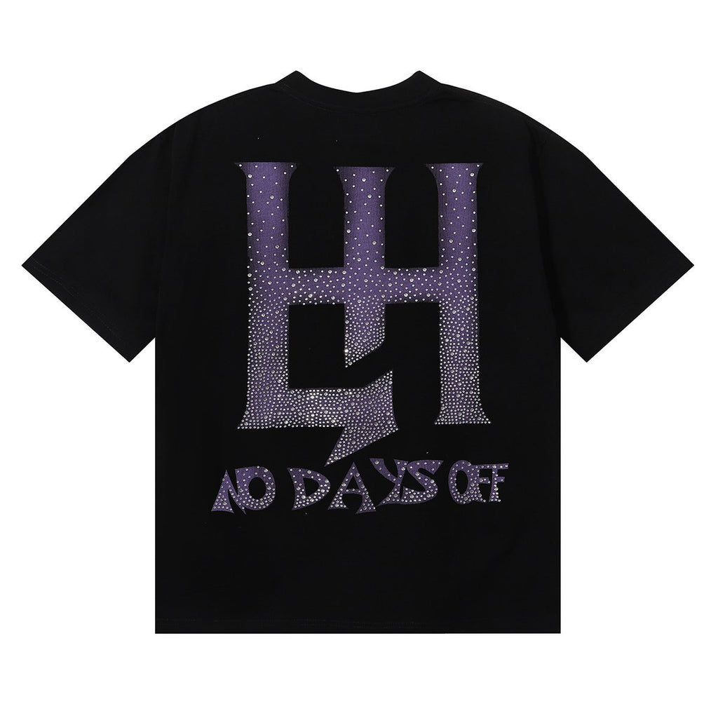 Life Hustlere Sexy Astronaut Rhinestone-Style Graphic T-Shirt — back