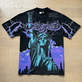 Godspeed Statue and Lightning Graphic T-Shirt — hero