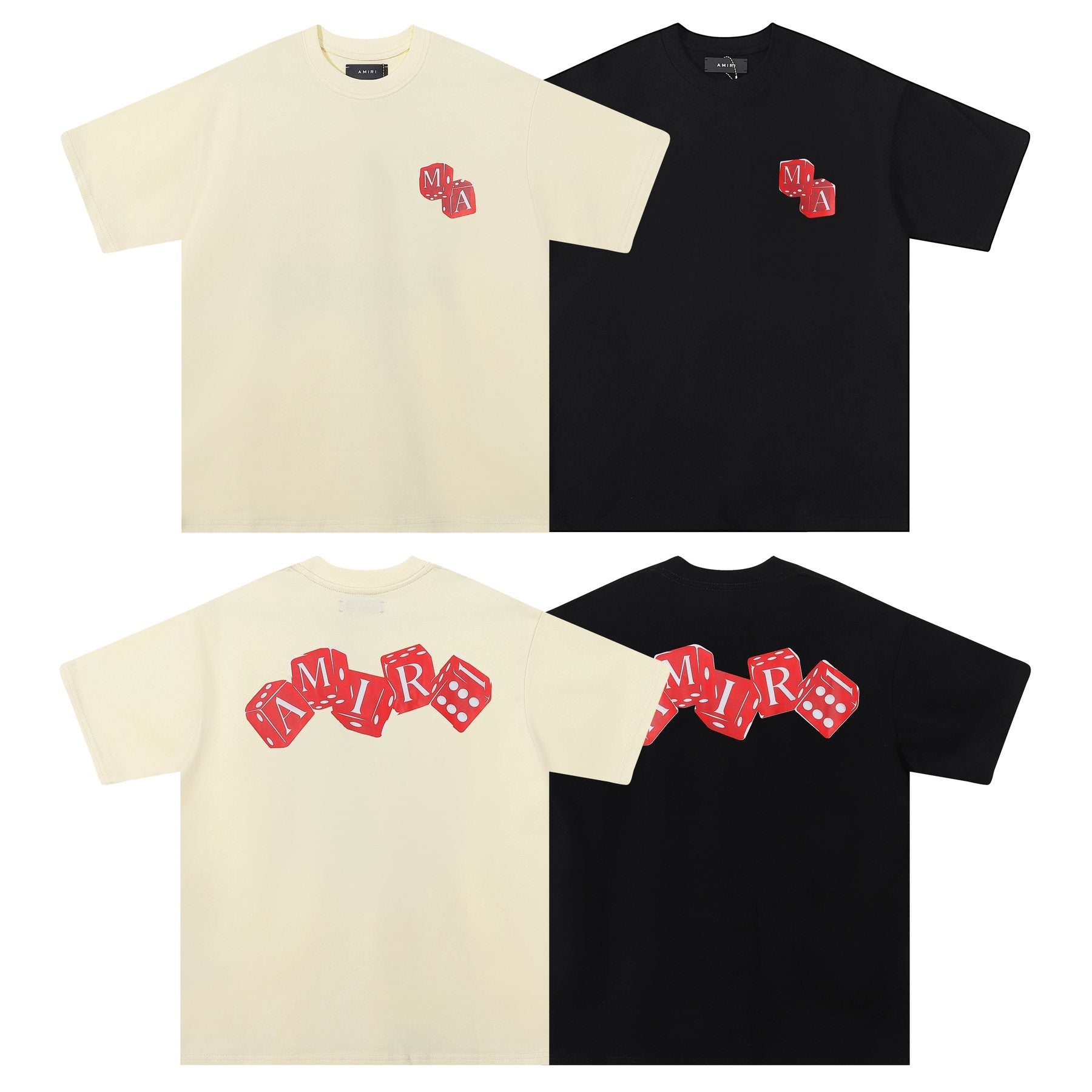 AMIRI Dice Letter Graphic T-Shirt — comparison