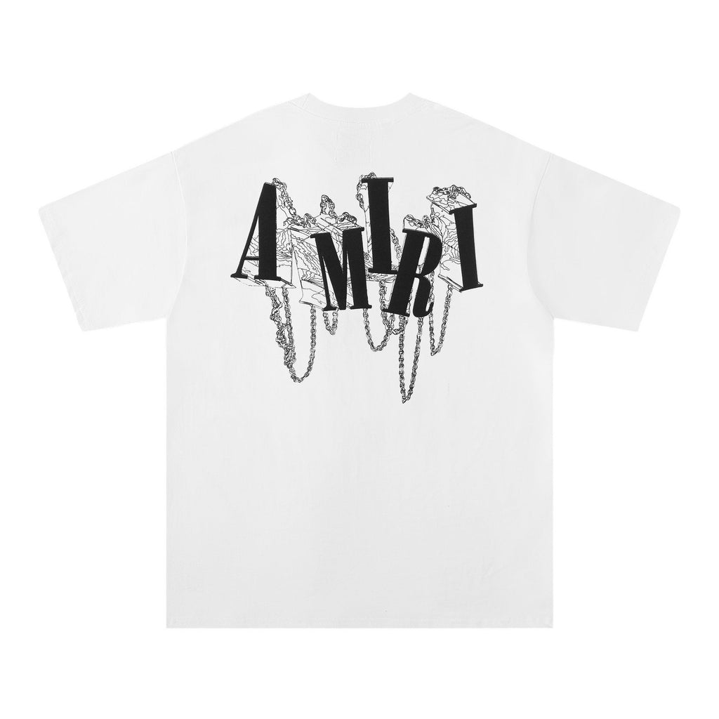 AMIRI Chain Letter Graphic T-Shirt — back