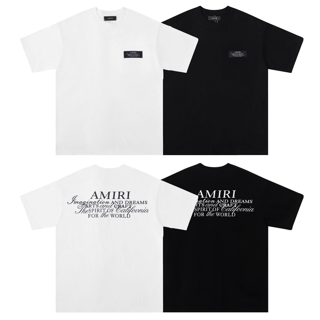 AMIRI Letter Graphic Short-Sleeve T-Shirt — comparison