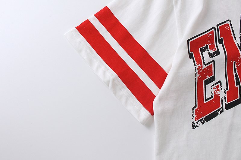 MIXED EMOTION Astronaut Graphic Ringer T-Shirt — detail