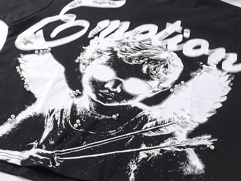 MIXED EMOTION Angel Graphic T-Shirt — detail