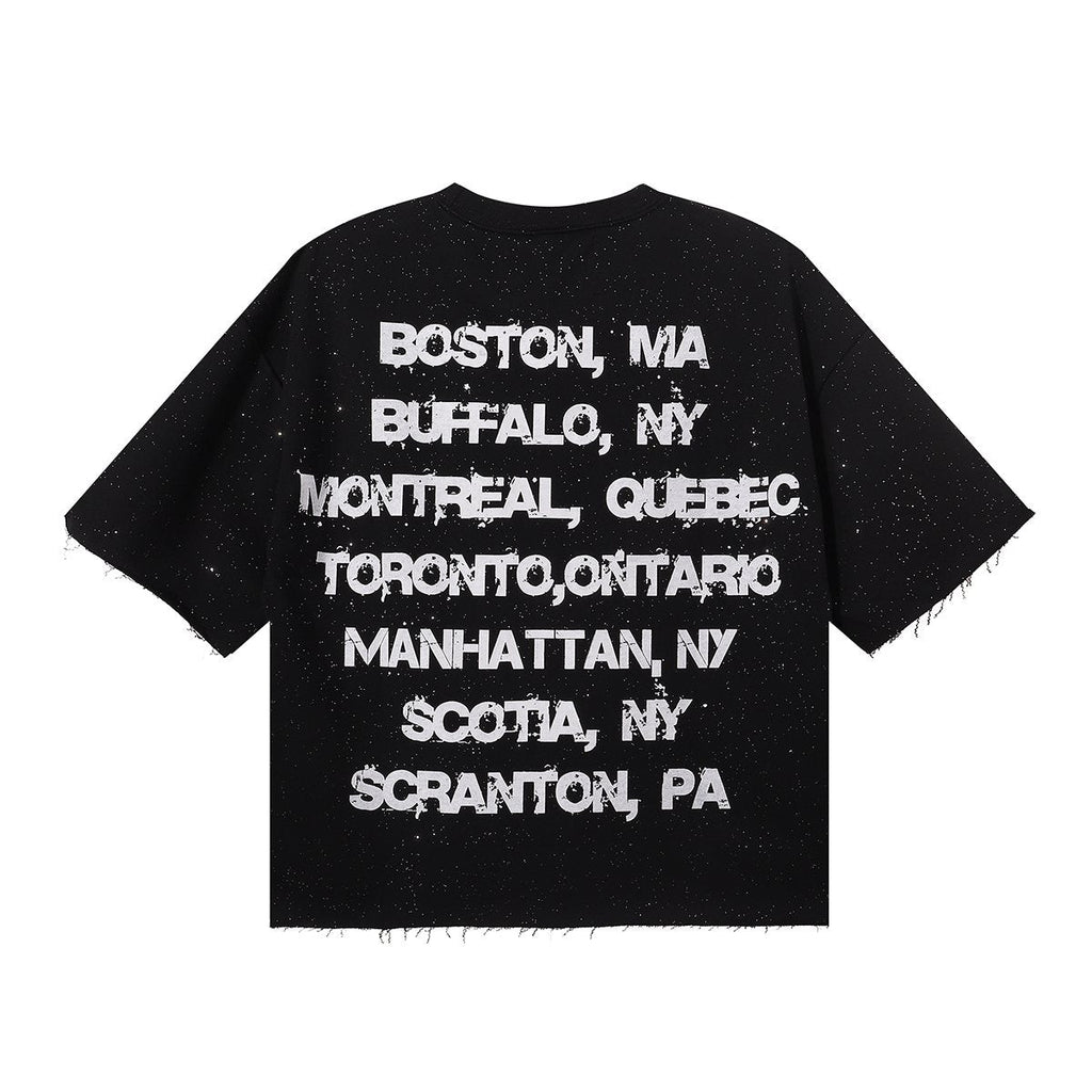 BKYS Revival No Discipline Rhinestone Graphic T-Shirt — back