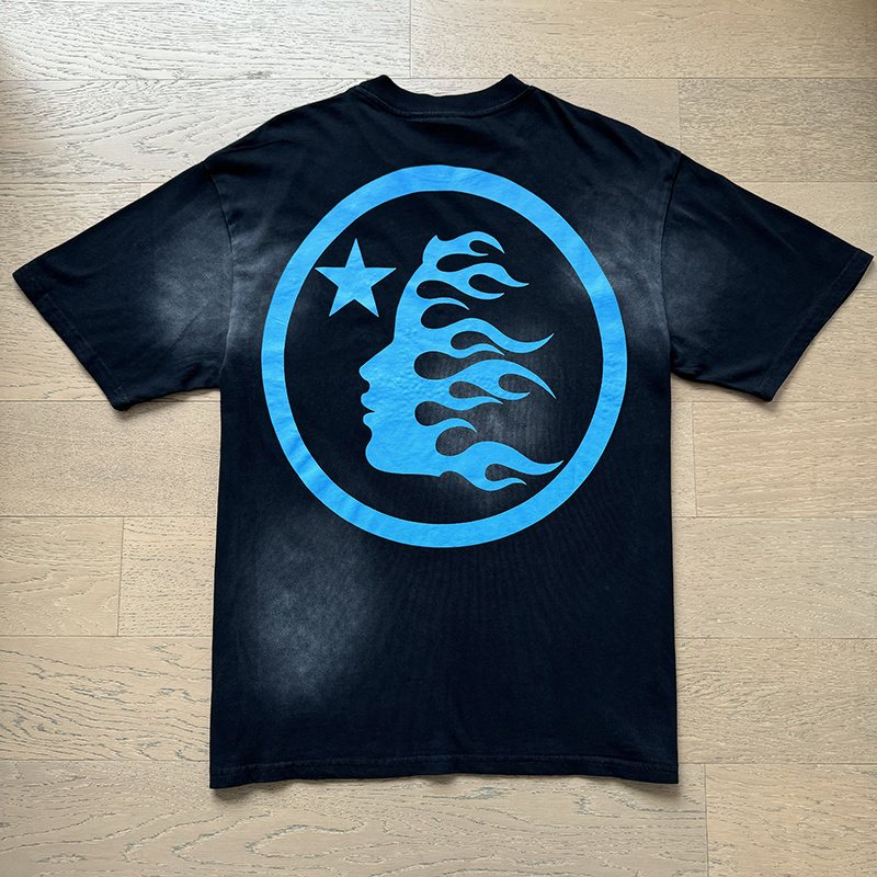 Hellstar Blue Graphic Short-Sleeve T-Shirt — hero