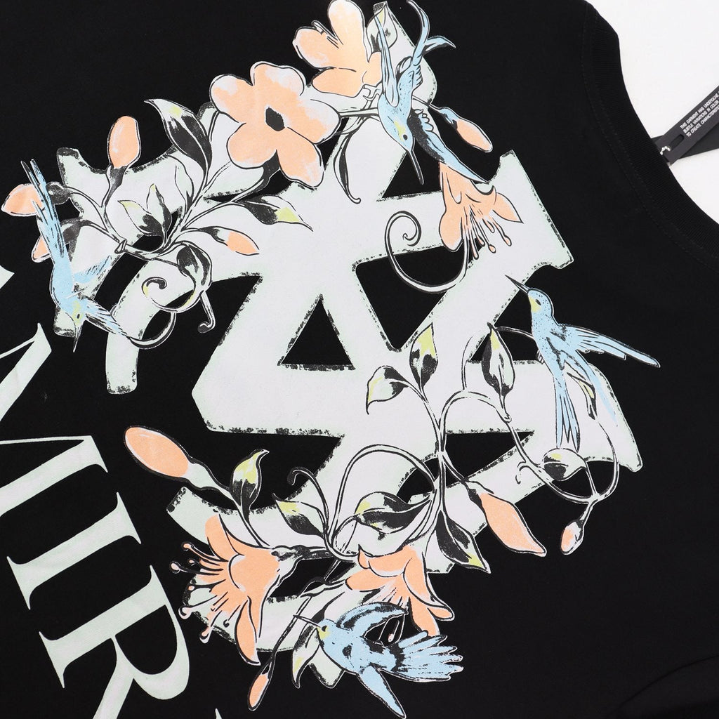 AMIRI Floral A Graphic Short-Sleeve T-Shirt — detail