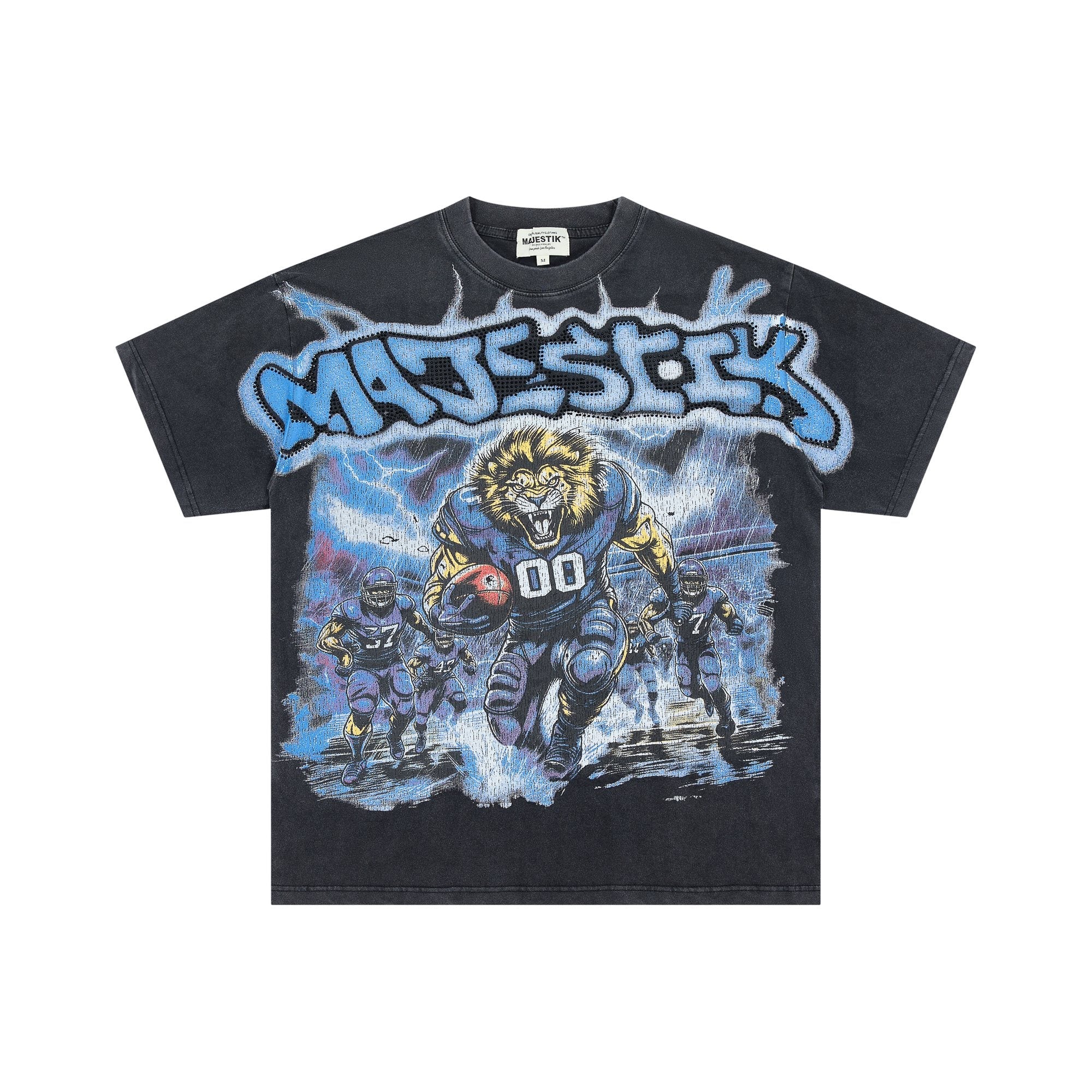 MAJESTIK Football Lion Graphic T-Shirt — hero