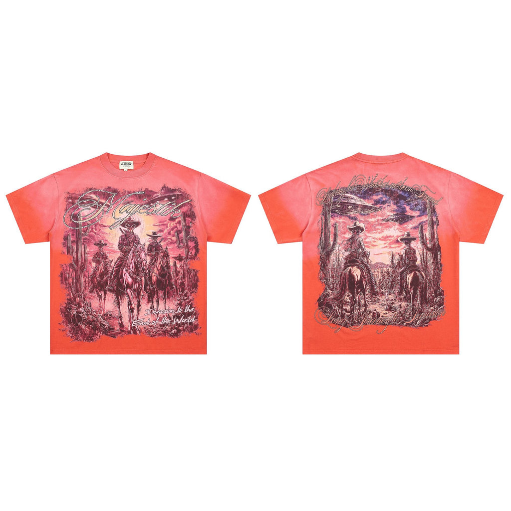 MAJESTIK Western UFO Graphic T-Shirt — hero