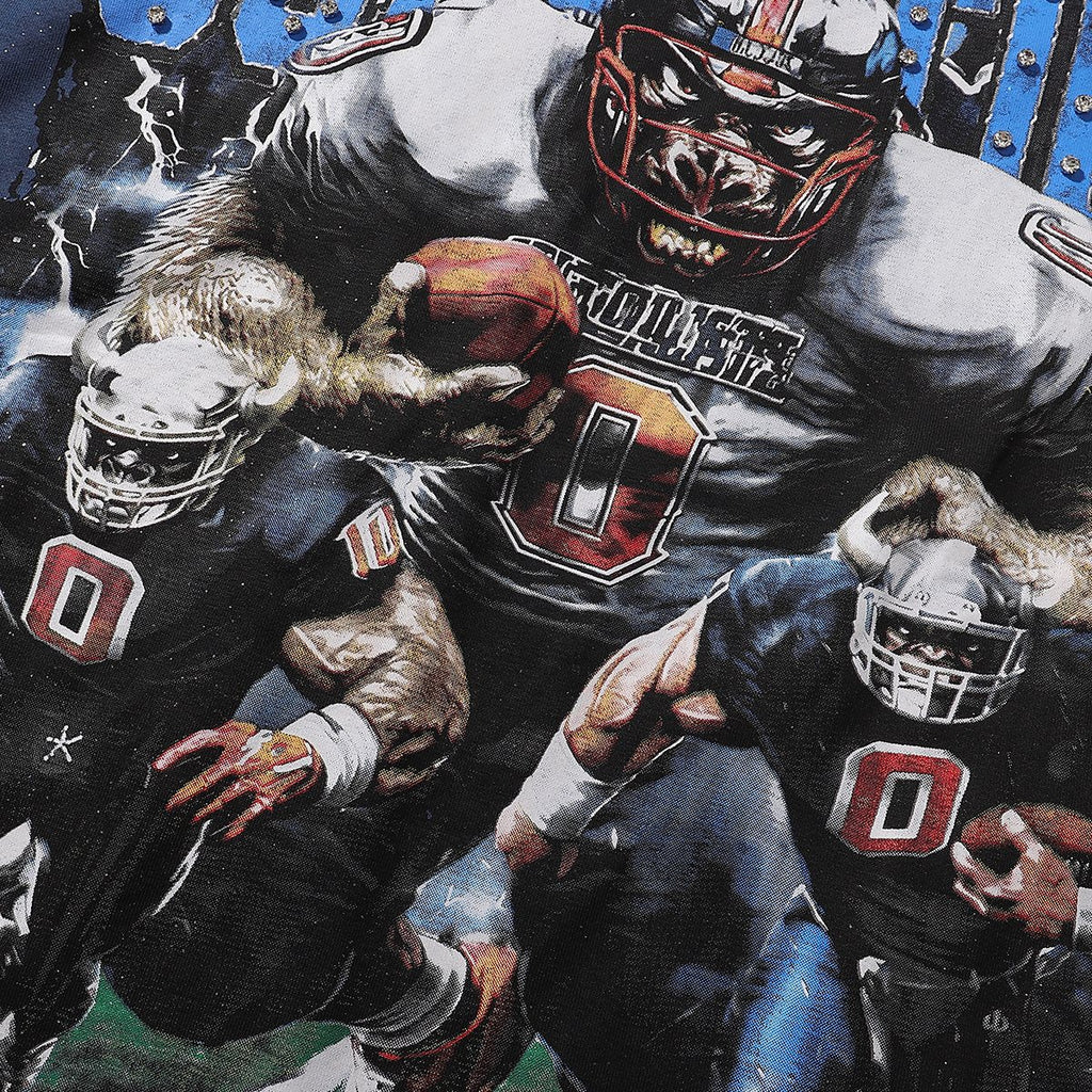BKYS Revival Football Graphic Cropped T-Shirt — detail