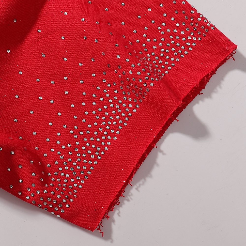 BKYS Revival Money Race Rhinestone Cropped Short-Sleeve T-Shirt — detail