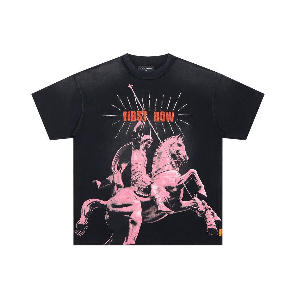 FIRST ROW Rising From Ruins Rhinestone Graphic T-Shirt — hero
