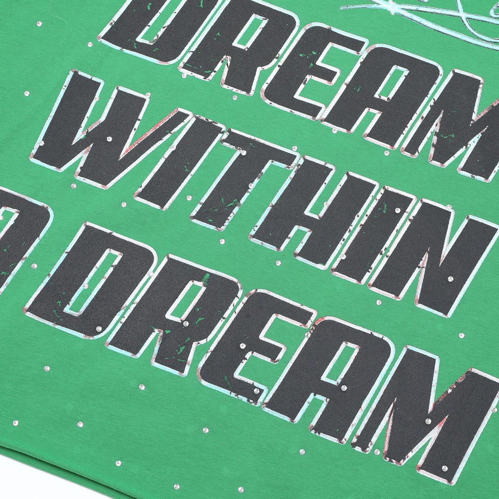 FIRST ROW Lost Utopia Universe Astronaut Cropped T-Shirt — detail
