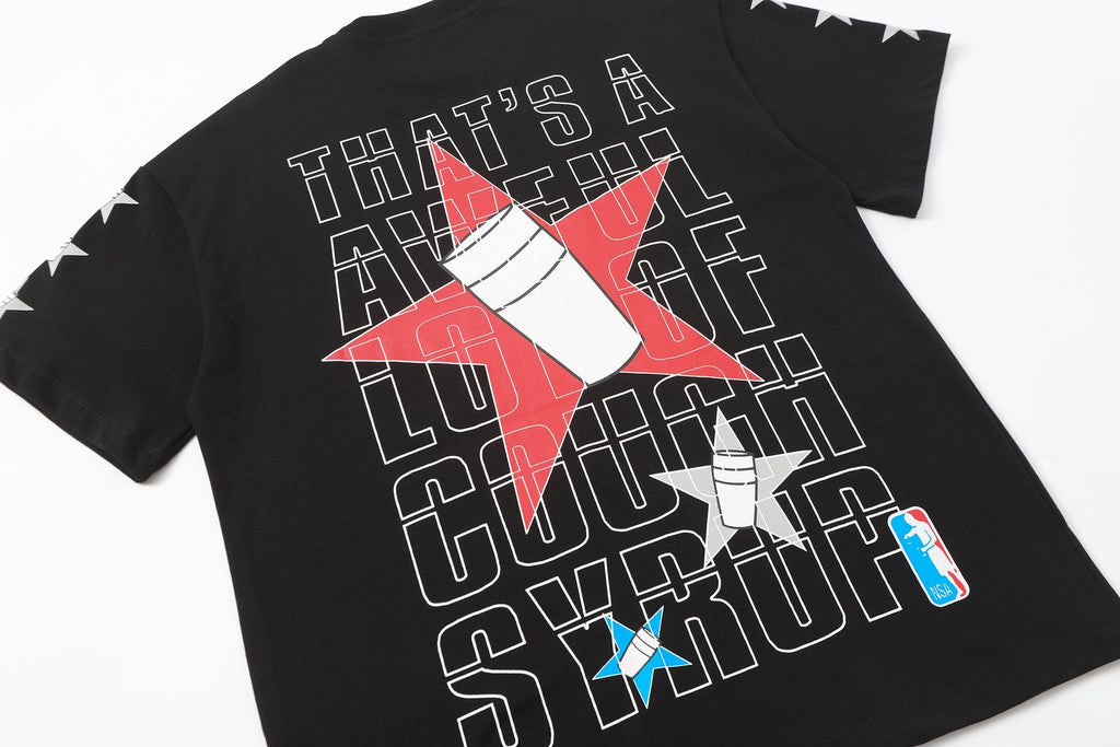 THAT'S A AWFUL LOT OF COUGH SYRUP Graphic Short-Sleeve T-Shirt — detail