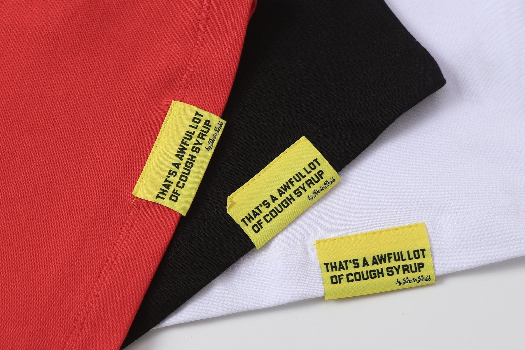 That's a Awful Lot of Cough Syrup Art Basel 25 Graphic T-Shirt — hang_tag
