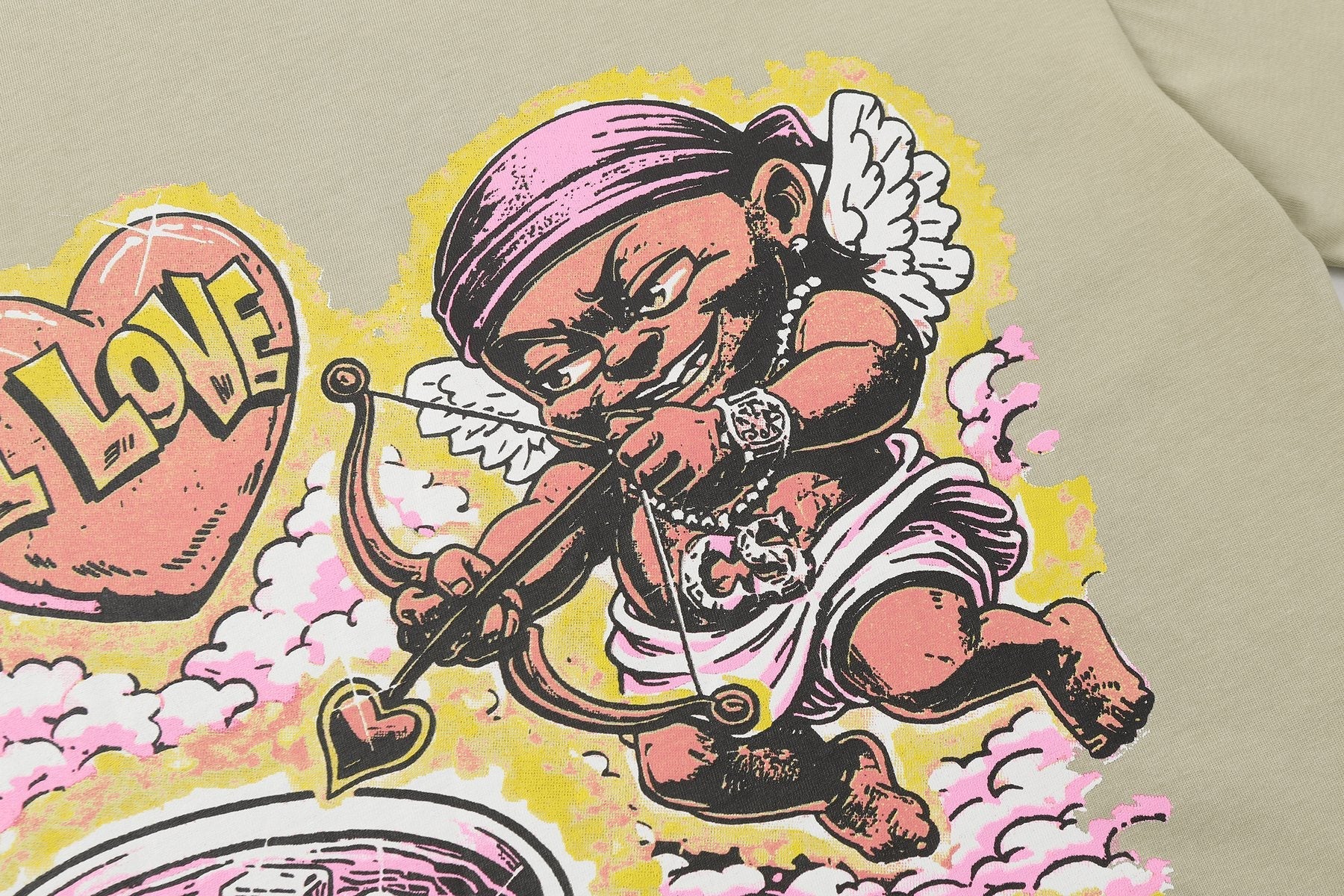 That's A Awful Lot Of Cough Syrup Cupid Graphic T-Shirt — detail